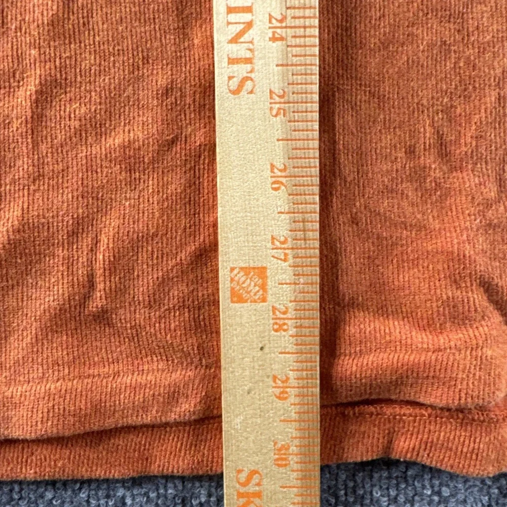 Polo Ralph Lauren Sweater Mens 2XL Orange 1/4 Zip Pullover Mock Neck Preppy